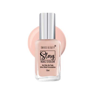 Swiss Beauty Slay Nail Color, Shade - French Toast 13 ml - Nail Polish