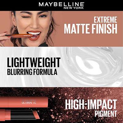 Maybelline New York Color Sensational Ultimattes Lipstick, 699 More Buff 1.7 gm - Lipsticks