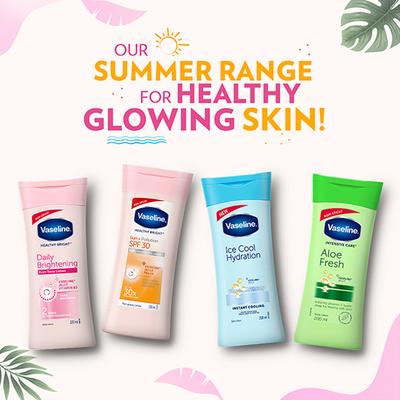 Vaseline Healthy Bright Daily Brightening Body Lotion, For Healthy & Glowing Skin 100 ml - Lotions & Creams