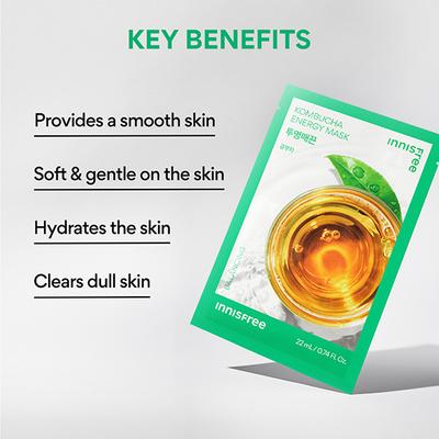 Innisfree Kombucha Energy Mask 22 ml - Sheet Masks