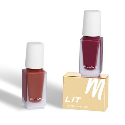 Myglamm Lit 2 In 1 Liquid Matte Lipstick - Uncensored 4 Gm - Liquid Lipsticks