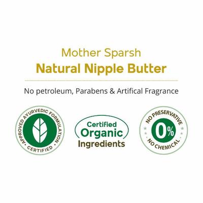 Mother Sparsh Natural Nipple Butter Cream 25 gm - Nipple Cream
