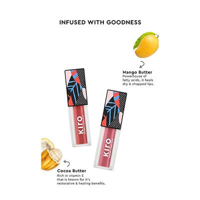 KIRO Super Butter Lip Lacquer Nude Apricot 4 5gm - Liquid Lipsticks