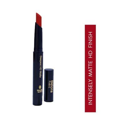 Belora Paris Deepest HD Matte Crayon Lipstick with Vit C Ruby Redtini 1.2 gm - Lip Crayons
