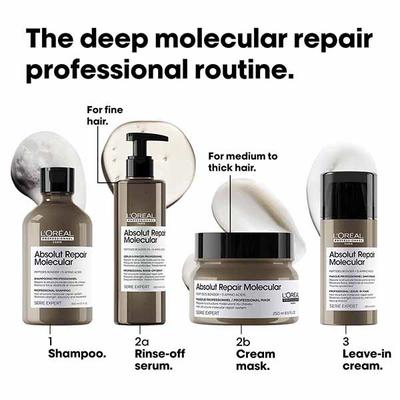 L'Oreal Professionnel Absolut Repair Molecular Deep Repairing Cream Mask For Very Damaged Hair 250 ml - Conditioners