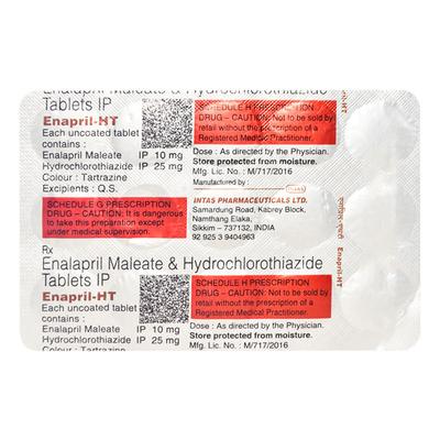 Enapril HT Tablet 15'S - Hypertension-ACE