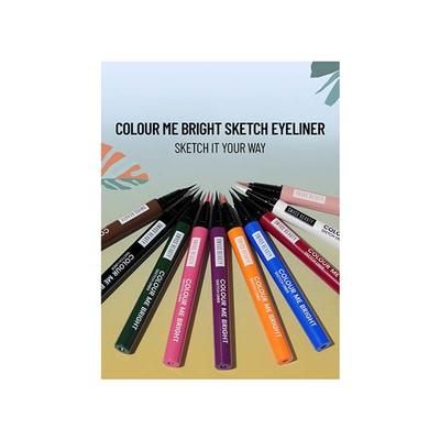 Swiss Beauty Colour Me Bright Sketch Eyeliner-Adore Brown 0.7 ml - Eyeliners