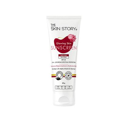 The Skin Story Glowing Skin Sunscreen SPF 30 40 gm - Face Sunscreen