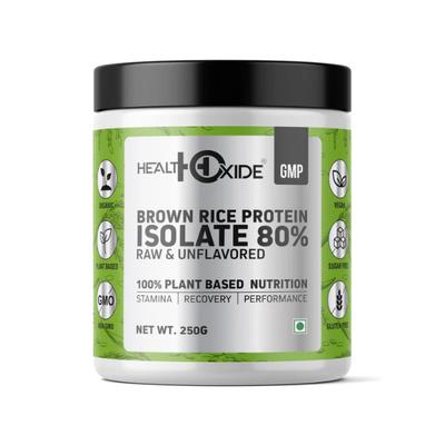 Healthoxide Isolate Brown Rice Protein Powder 250 g - Whey Proteins