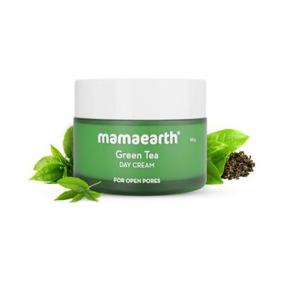 Mamaearth Green Tea Day Cream With Green Tea & Collagen For Open Pores 50 gm - Creams/Oils/Lotions