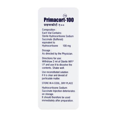 Primacort 100mg Injection 1's - Hormonal Therapy-Cor