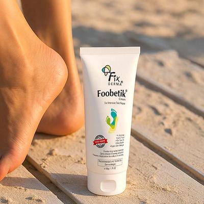 Fixderma Foobetik Cream, Foot cream, Heel Repair, for Calloused, or Chapped Skin, Paraben Free 50 gm - Night Cream