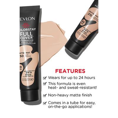 Revlon Colorstay Full Cover Foundation - Natural Tan 30 ml - Foundation