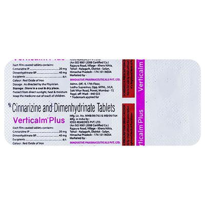 VERTICALM PLUS Tablet 10's - Vertigo-Ant