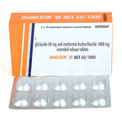 DIAMICRON XR MEX 60/1000 Tablet 10's - Diabetes-Ant