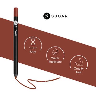 SUGAR Cosmetics Lipping On The Edge Lip Liner - 01 Taffeta Terracotta 1.2 gm - Lipsticks