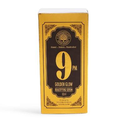 Organicos 9PM Golden Glow Face Serum for Anti-ageing Anti-wrinkle Anti-blemish 30 ml - Personal Care (Ayush)