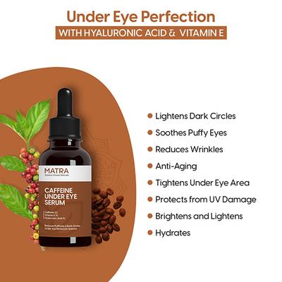 Matra 5% Caffeine Under Eye Serum for Dark Circles 30 ml - Under Eye Creams & Serums