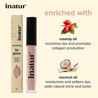 Inatur Lip Gloss - Angelic (L2) 2ml - Lip Glosses