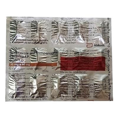 Ozole D Capsule 15'S - Ulcer/Reflux/Flatulence-Aaa