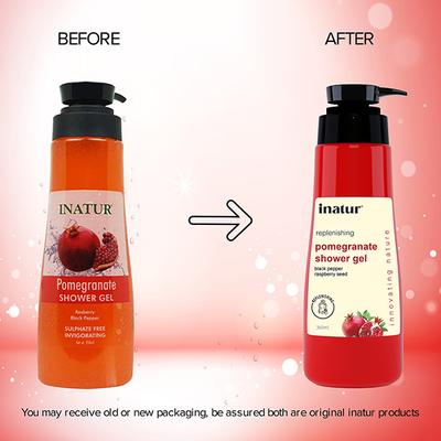 Inatur Pomegranate Shower Gel 350 ml - Shower Gels & Body Wash