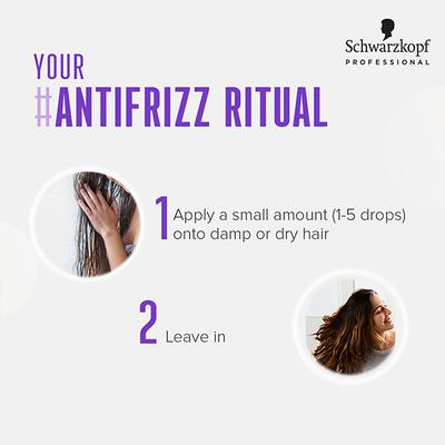 Schwarzkopf Professional Bonacure Frizz Away Smoothing Oil with Babassu Oil with Vegan Keratin 50 ml - Hair Serums