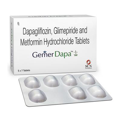 GEMER DAPA 5/1/500 Tablet 7's - Diabetes-Ant