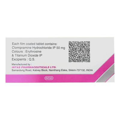 CLONIL 50 Tablet 15's - Depression-Ant