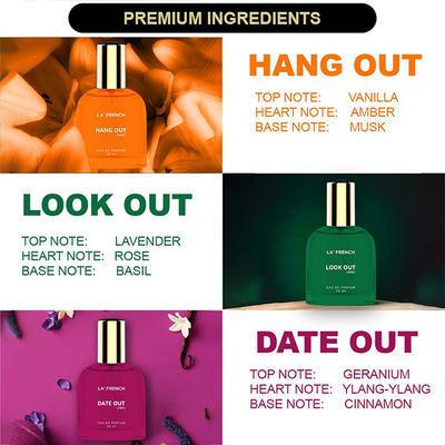 La French Hang Out, Look Out and Date Out Perfume Gift Set For Unisex - 90 ml - Women Perfumes (Edt/Edp)