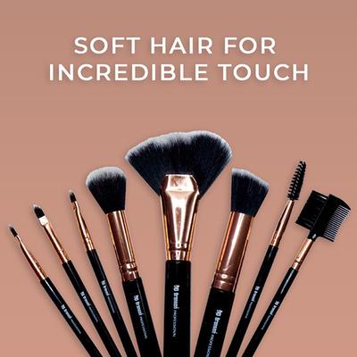 Bronson Professional Makeup Brush (Pack of 9) 1's - Face Brush