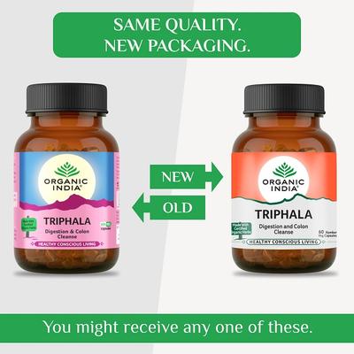 Organic India Triphala Veg Capsules 60's - Digestive Health