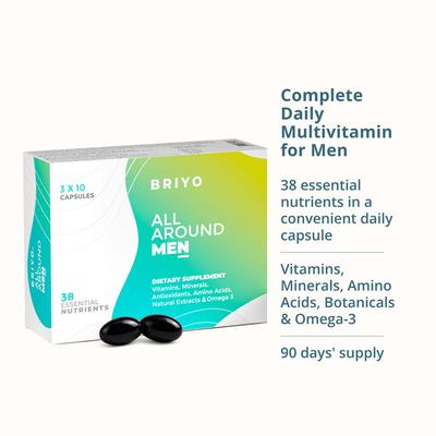 Briyo All Around Men Capsules (Pack of 3 x 10's) 1's - Sexual Care