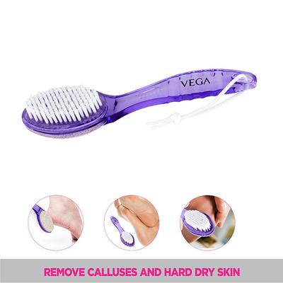 Vega Pumice Stone Brush With Handle (PD - 01N) 94 gm - Manicure & Pedicure Kits
