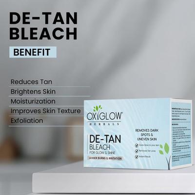OxyGlow Herbals DE-Tan Bleach Cream 50 gm - Face Bleach