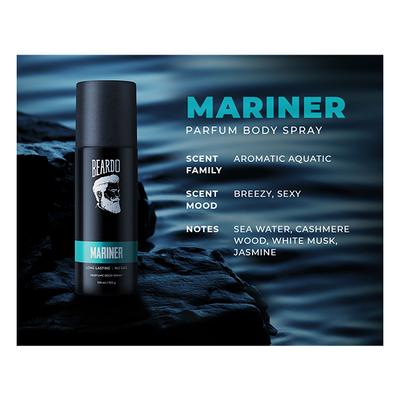 Beardo Perfume Body Spray Combo (Whisky Smoke 120 ml + Mariner 120 ml) - Men Perfumes (Edt/Edp)
