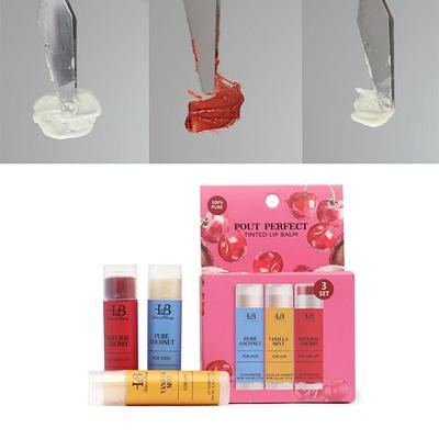 House Of Beauty Pout Perfect Tinted Lip Balm 3's - Lip Balms