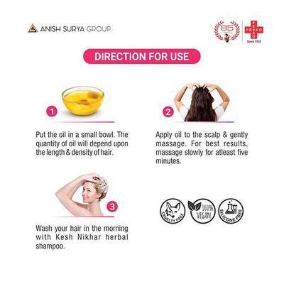 Kesh Nikhar Hair oil- Red Onion Black Seed 200 ml + Kesh Nikhar Soap 100 gm - Hair Oils