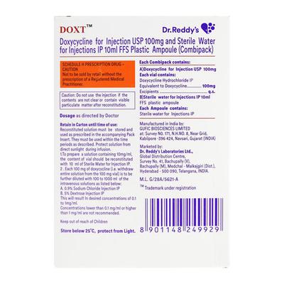 DOXT 100mg Combipack Injection 10ml - Bacterial Infections-Tet
