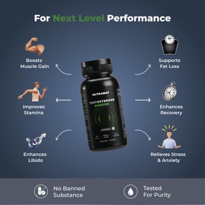 Nutrabay Testosterone Booster Capsule 60 s - Workout Essentials