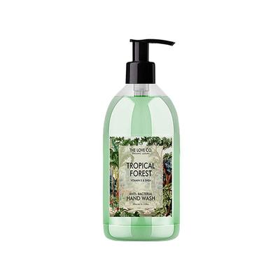 The Love Co. Tropical Forest Hand Wash For Moisturized Hand - Gentle Cleanser for Soft Hands - Liquid Hand Soap Suitable for Sensitive Skin 300 ml - Hand Wash & Soaps