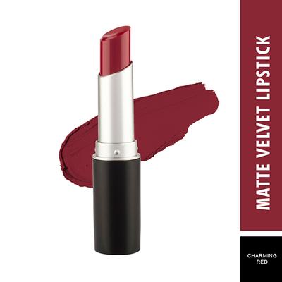 Swiss Beauty Smooth Velvet Matte Lipstick - (Charming Red) 3.2 gm - Lipsticks