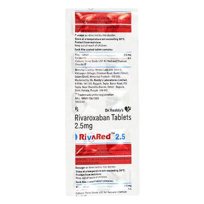 RIVARED 2.5 Tablet 10's - Blood Clot-Ant