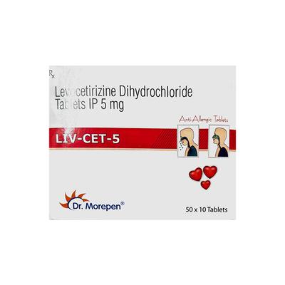 LIV CET 5 Tablet 10's - Allergies-Ant