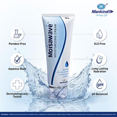 MOISAWAVE MOISTURIZING Cream 100gm - Dry Skin-Emo