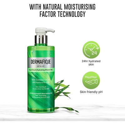 Dermafique Aqua Cloud Hydrating Shower Gel 500 ml - Shower Gels & Body Wash