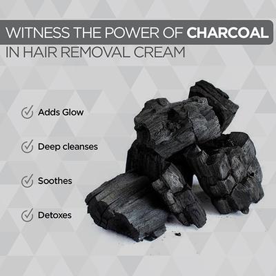 The Man Company Hair Removal Cream for Men Enriched With Charcoal & Turmeric 100 ml - Masks & Peels