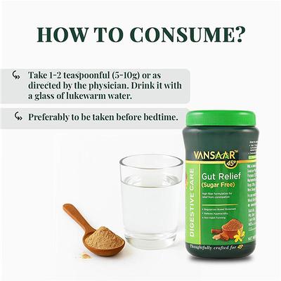 Vansaar 45+ Gut Relief (Sugarfree) Powder 100 g - Digestive Health