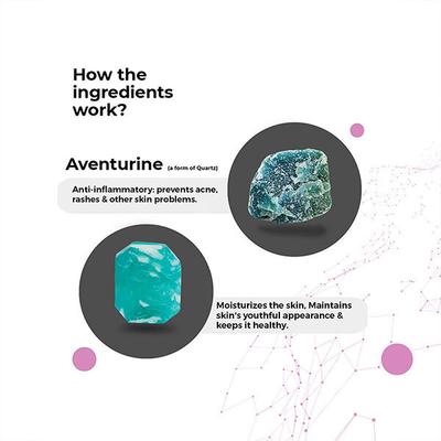 Cosmos by Bewakoof Gemstone with Aventurine Marine-Anti Aging & Moisturising 125 gm - Soaps