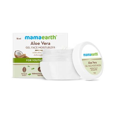 GWP Mamaearth Aloe Vera Gel Face Moisturizer With Aloe Vera & Ashwagandha For A Youthful Glow 15 ml - Face Moisturizers
