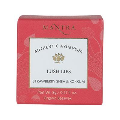 Mantra Strawberry Shea and Kokkum Lush Lip Balm 8 gm - Lip Balms